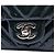 Chanel Blue Mini Square Classic Chevron Patent Single Flap - vista 5