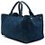 Borsa Satchel Prada Blue Large Denim Canapa Bijoux - vista 2