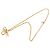 Collana Dior Gold con pendente logo placcato oro