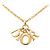 Collana Dior Gold con pendente logo placcato oro - vista 2