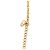 Collana Dior Gold con pendente logo placcato oro - vista 5