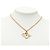 Collana Dior Gold con pendente logo placcato oro - vista 7