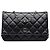 Portafoglio Chanel Black CC Quilted Lambskin Wallet On Chain