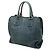Borsa Tote Convertibile Aperta Prada in Denim Blu - vista 2