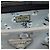 Prada Borsa Satchel Galleria Floral Print Double Zip Medium in Saffiano Grigio - vista 5
