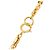 Collana con pendente Chanel Gold CC placcata in oro e strass - vista 5