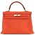 Hermès Orange Clemence Kelly II Retourne 32