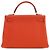 Hermès Orange Clemence Kelly II Retourne 32 - vista 2