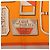 Foulard di seta Hermès Orange Carre En Boucles 90 - vista 3