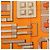 Foulard di seta Hermès Orange Carre En Boucles 90 - vista 5
