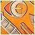 Foulard di seta Hermès Orange Carre En Boucles 90 - vista 6