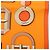 Foulard di seta Hermès Orange Carre En Boucles 90 - vista 7