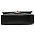 Chanel Black Medium Classic Lambskin Double Flap - vista 3