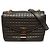 Céline Celine Bolsa C Bag Medium em pele de vitela acolchoada Castanha