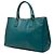 Prada Blue Large Saffiano Lux Gardeners Tote - vista 2