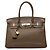 Hermès Birkin Retourne 30 in pelle Clemence Marrone