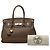 Hermès Birkin Retourne 30 in pelle Clemence Marrone - vista 7