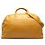 Borsa da viaggio LOEWE in pelle gialla con logo