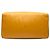 Borsa da viaggio LOEWE in pelle gialla con logo - vista 3