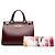 Borsa Gucci Zumi Medium in pelle di vitello rossa - vista 7