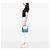 Re-Edition Prada Borsa a tracolla Mini Tessuto Re Edition 2000 Blu - vista 6