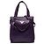 Borsa Satchel Prada in nappa viola con tasca frontale