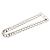 Collana a catena CD Icon in ottone argentato Dior
