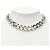 Collana a catena CD Icon in ottone argentato Dior - vista 5
