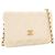 Portafoglio Chanel White CC Quilted Lambskin Wallet On Chain - vista 11