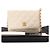 Portafoglio Chanel White CC Quilted Lambskin Wallet On Chain - vista 6