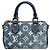 Louis Vuitton Blue Monogram Jacquard Denim Nano Speedy Bandouliere