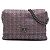 Chanel Purple CC Multicolor Tweed Flap