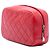 Chanel Neceser Curvy de piel de cordero acolchada Medium CC Rojo - vista 2