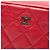 Chanel Neceser Curvy de piel de cordero acolchada Medium CC Rojo - vista 5