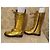 Botas de couro dourado com atacadores Dolce & Gabbana Junior - vista 2