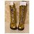 Botas de couro dourado com atacadores Dolce & Gabbana Junior - vista 3
