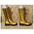 Botas de couro dourado com atacadores Dolce & Gabbana Junior - vista 6