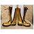 Botas de couro dourado com atacadores Dolce & Gabbana Junior - vista 9