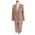 Autre Marque Completo Tailleur Pantalone e Giacca a Quadri Marrone