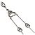 Collana Cartier Nuage in diamanti e oro bianco 18K - vista 2