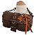 Prada Schultertasche aus braunem Tweed - Ansicht 2