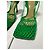 Bottega Veneta Stretch-Sandalen Mesh Leder Grass Green - Ansicht 4