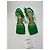 Bottega Veneta Stretch-Sandalen Mesh Leder Grass Green - Ansicht 7