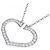Collana Cartier C Heart 750 White Gold - vista 3