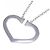 Collana Cartier C Heart 750 White Gold - vista 4