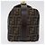 FENDI Zucca Canvas Vanity Hand Bag Black Brown - vista 3