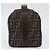 FENDI Zucca Canvas Vanity Hand Bag Black Brown - vista 6