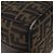 FENDI Zucca Canvas Vanity Hand Bag Black Brown - vista 8