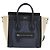 Céline CELINE Luggage Nano Shopper Hand Bag Canvas 2way Navy Black - vista 13