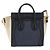 Céline CELINE Luggage Nano Shopper Hand Bag Canvas 2way Navy Black - vista 2